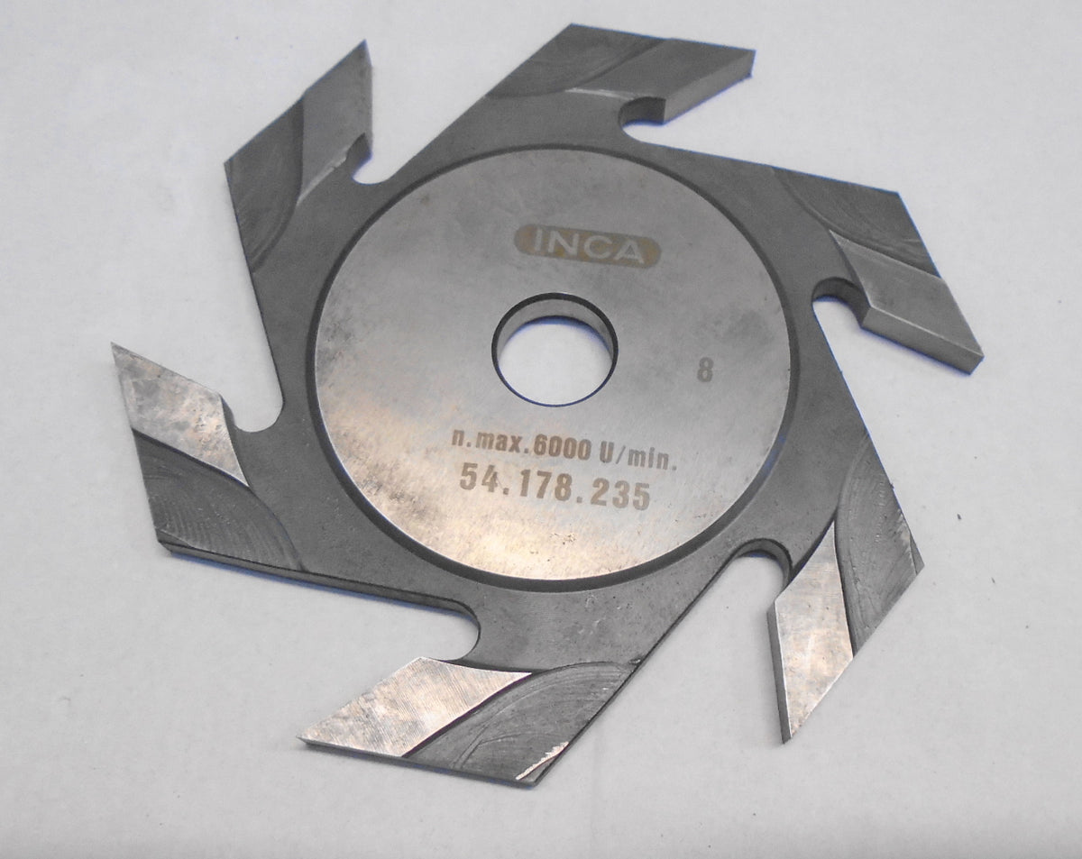 INCA 54.178.235 8mm groving cutter for dovetailing or tenoning Major saw 341.018