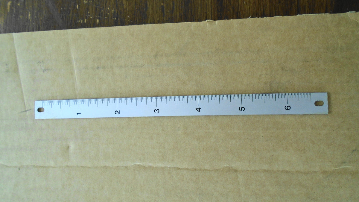 Inca 54.190.102 scale label for thicknesser table metric on one side, inch on reverse