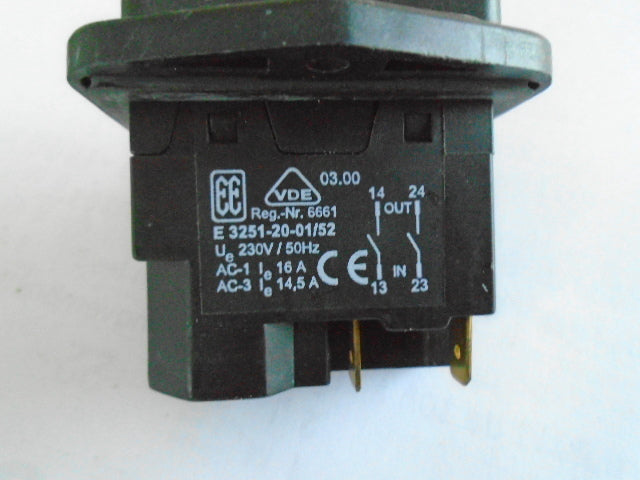 INCA 53.186.200 Switch for Euro 260, 220-240v 2000 model