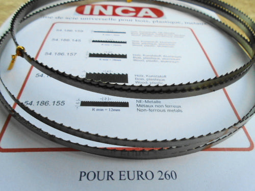 INCA 53.205.002 Bandsaw blades 6mm X 6TPI 342.205 Euro 205 Bandsaw