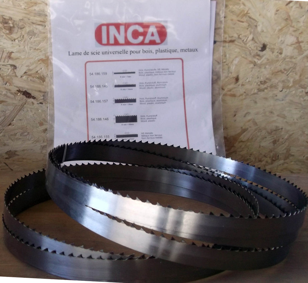 Pack of 5 - Food bandsaw blade 2490mm x 16mm x 4TPI x 0.5