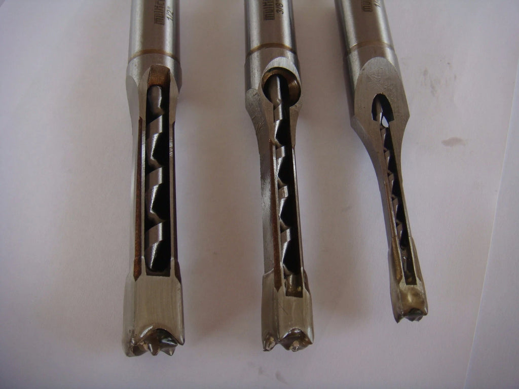 Multico set of three chisels and bits, ¼″, ⅜″ and ½″